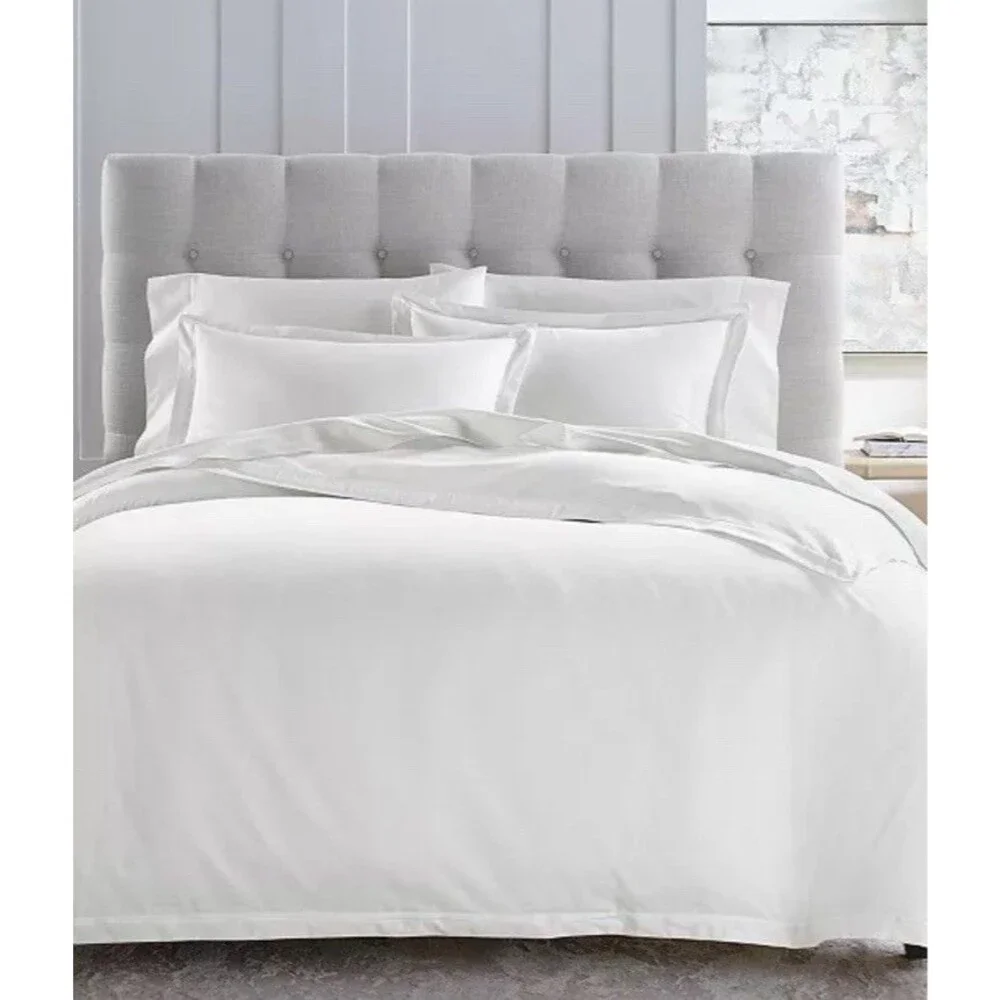Hotel Collection 525 TC Egyptian Cotton FULL / QUEEN Duvet + 2 Shams White